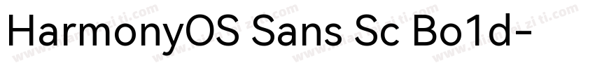 HarmonyOS Sans Sc Bo1d字体转换